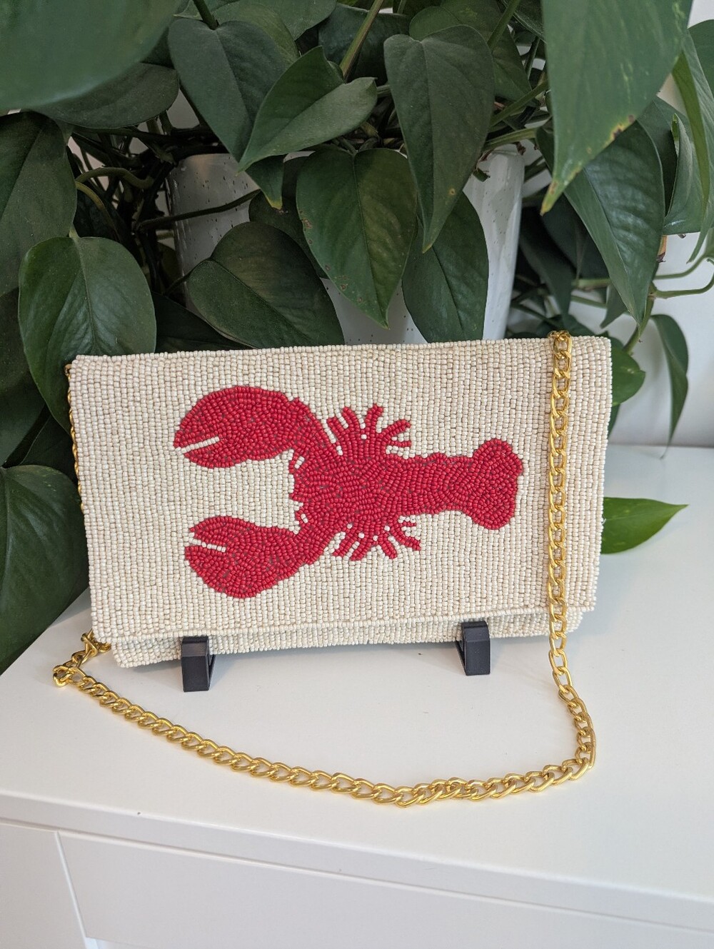 NWOT Beaded Lobster Crossbody Bag or Clutch